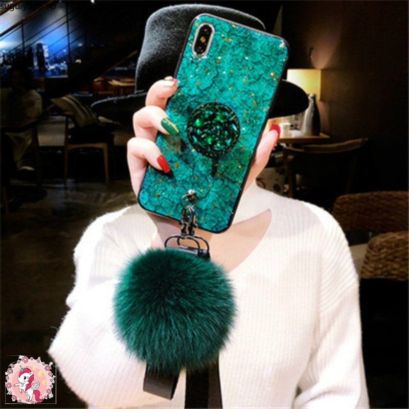 Ốp Điện Thoại Mềm Chống Sốc Có Vòng Đỡ Và Dây Đeo Cho OPPO A9 A5 A31 2020 A79 F11 A7 A5S A12 A59 A57 A5 A3S A92 A55 A15 A83 A16
