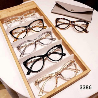 Kính mắt mèo nhựa cao cấp 3L386B thời trang nhiều màu