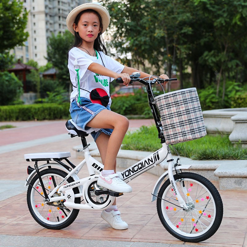 Xe đạp trẻ em 6-7-8-9-10-11-12 tuổi đẩy học sinh tiểu 16/20 inch gấp