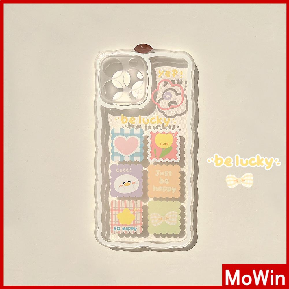 Ốp điện thoại silicone mềm trong suốt họa tiết hoạt hình thích hợp cho iPhone 11 13 ProMax 12 Pro Max 7Plus xr