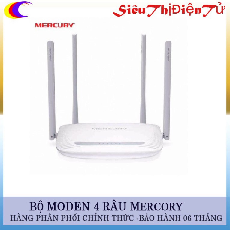 Moden Mercusys 4 râu truyền tải cực tốt- Bộ moden 4 râu sóng truyền tốc độ cao ♥️♥️