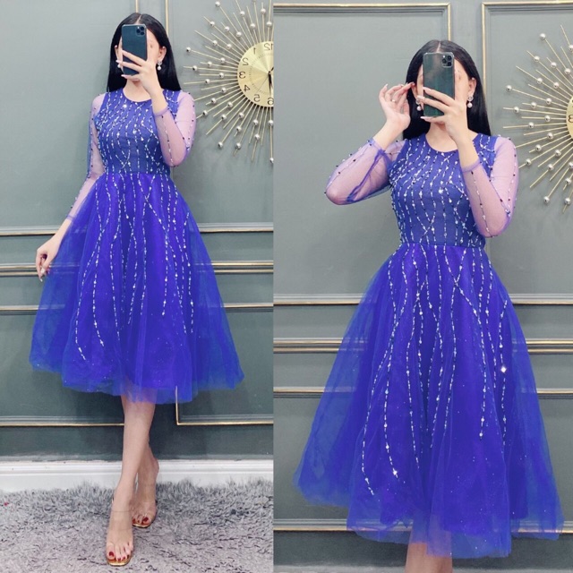 ẢNH VÀ VIDEO THẬT 1000%   Đầm xoè kết đá