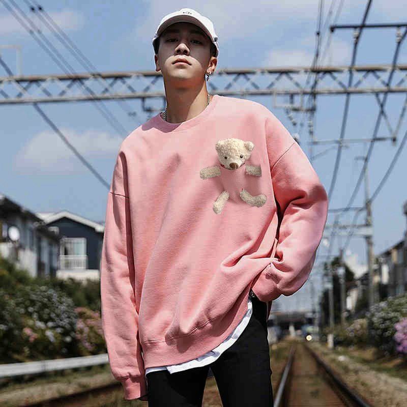 Áo sweater trơn unisex nam nữ có túi gấu thời trang thu đông(có video) | BigBuy360 - bigbuy360.vn