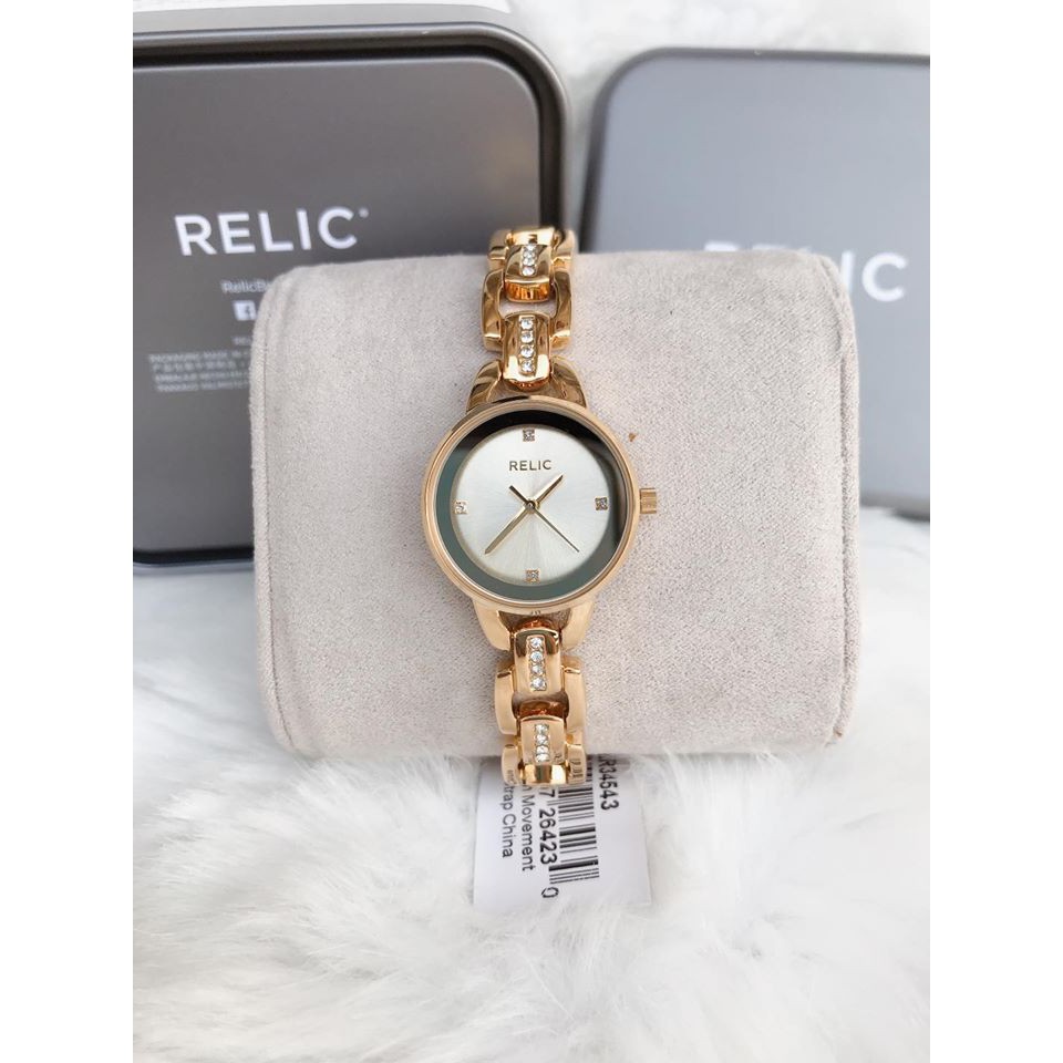 Đồng hồ Nữ CHÍNH HÃNG Relic by Fossil ZR34543 Caroline dạng lắc tay nhỏ xinh cực kỳ