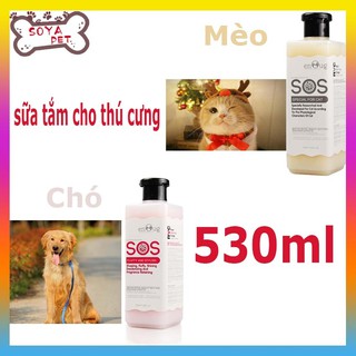 SOS 530ml sữa tắm cho thú cưng,chó mèo Pet SOS Shower Gel
