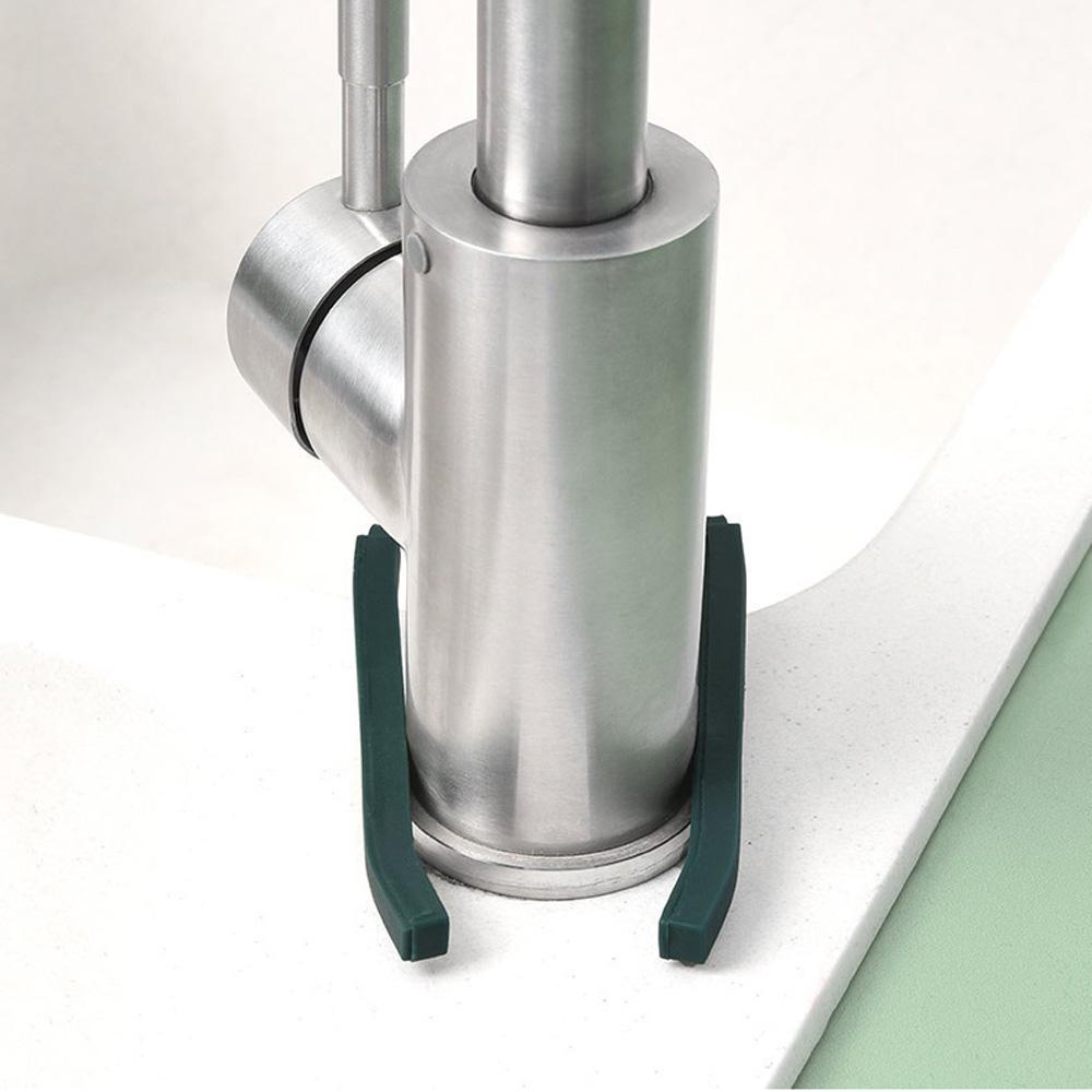 Giá Đỡ Bọt Biển Rửa Chén Bằng Kim Loại Treo Vòi Nước Tiện Lợi Dành Cho Nhà Bếp