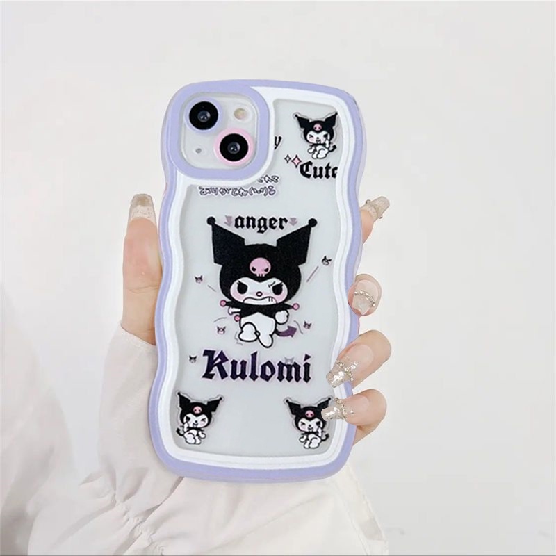 Ốp điện thoại họa tiết hoạt hình Kuromi dễ thương cho Iphone 14 13 12 11 Pro Max 7 8 Plus X XR XS Max Se2020