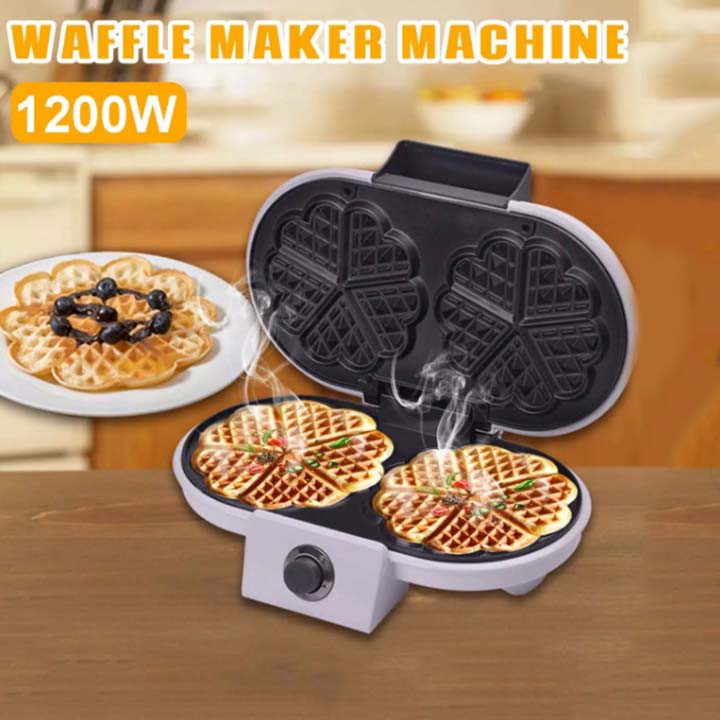 Máy làm bánh Waffle - Máy làm bánh bông lan đôi Sokany