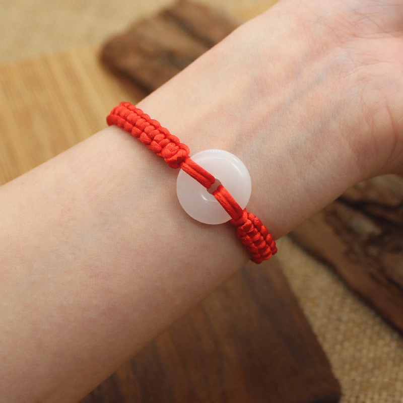 Vòng Tay Bện Dây Đỏ May Mắn Thời Trang Unisex