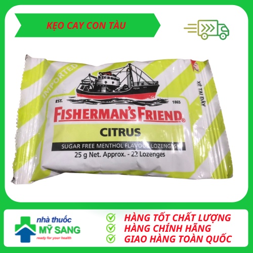 KẸO CAY CON TÀU FISHERMAN'S FRIEND - XUẤT XỨ MALAYSIA - CHÍNH HÃNG - DATE MỚI