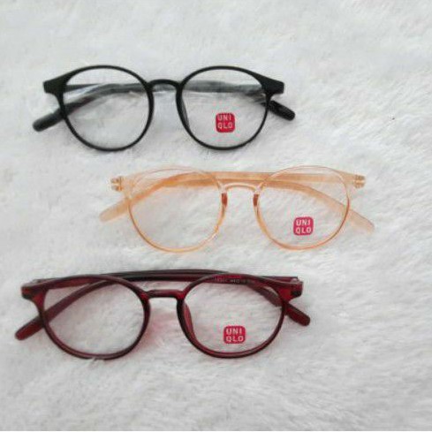 UNIQLO Kính Bảo Hộ Chống Tia Uv / Ánh Sáng Xanh / Tia Uv Hiệu Minus / Plus