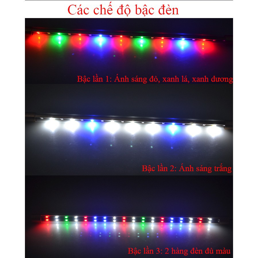 Đèn led hồ cá Quanlong có 3 chế độ chỉnh màu