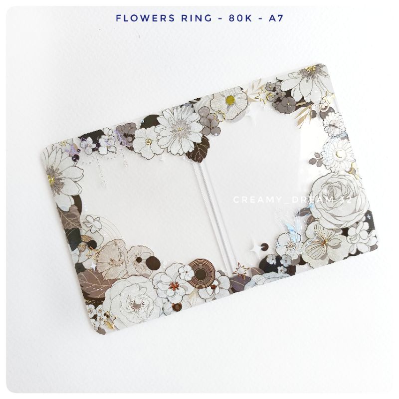Creamy_dream.32 l Top decor sticker couple khung đựng thẻ trang trí đôi size A7