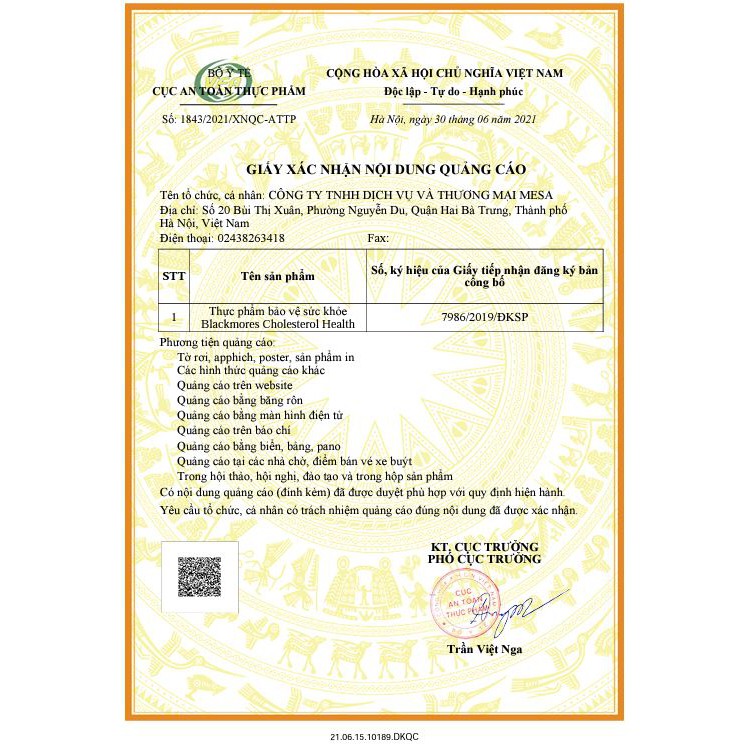 Giảm mỡ máu Blackmores Cholesterol Health, Úc