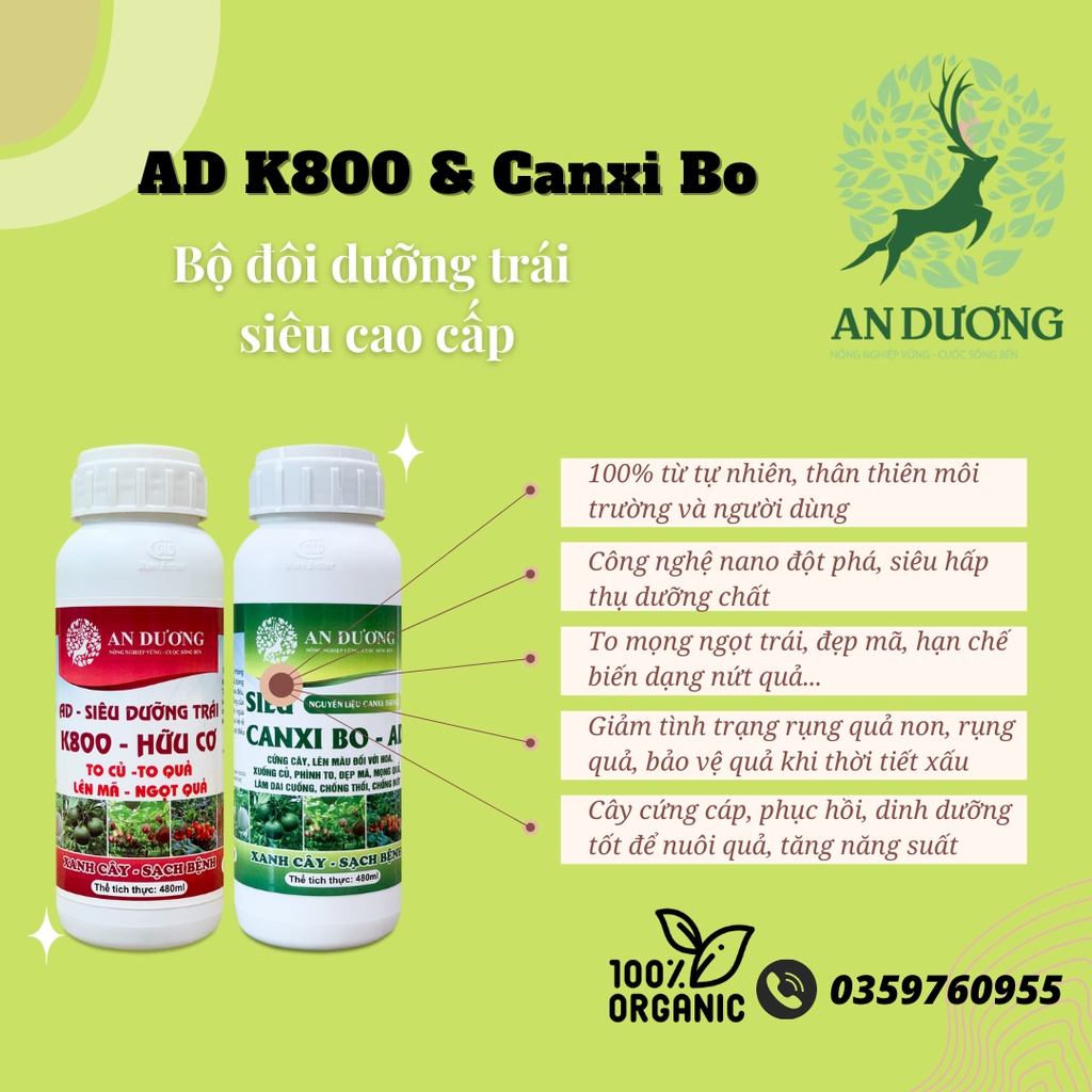 Bộ đôi An Dương siêu dưỡng trái cao cấp 480ml