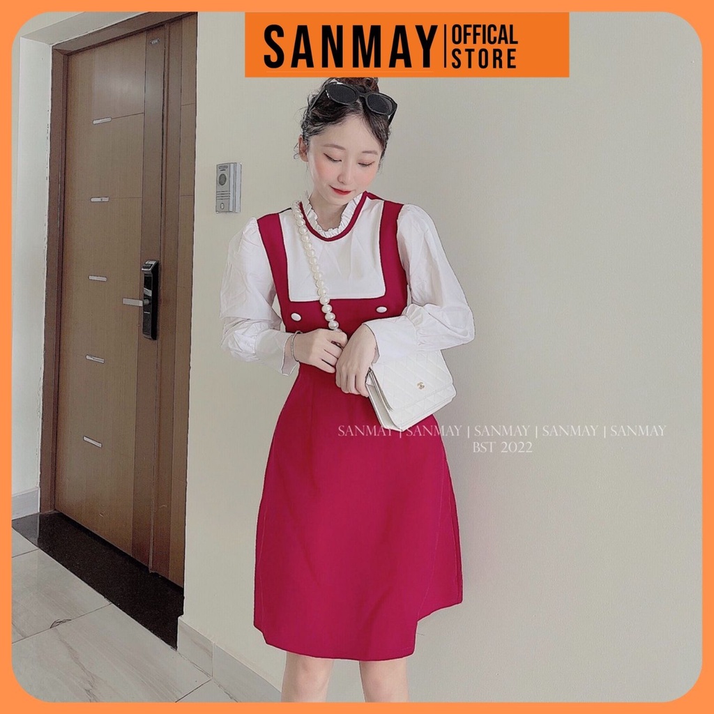 Đầm Đi Dự Tiệc Cưới SANMAY Váy Công Sở Trẻ Trung Nữ Thiết Kế Dáng Ôm Thanh Lịch Hàn Quốc Sang Trọng VD022 | BigBuy360 - bigbuy360.vn