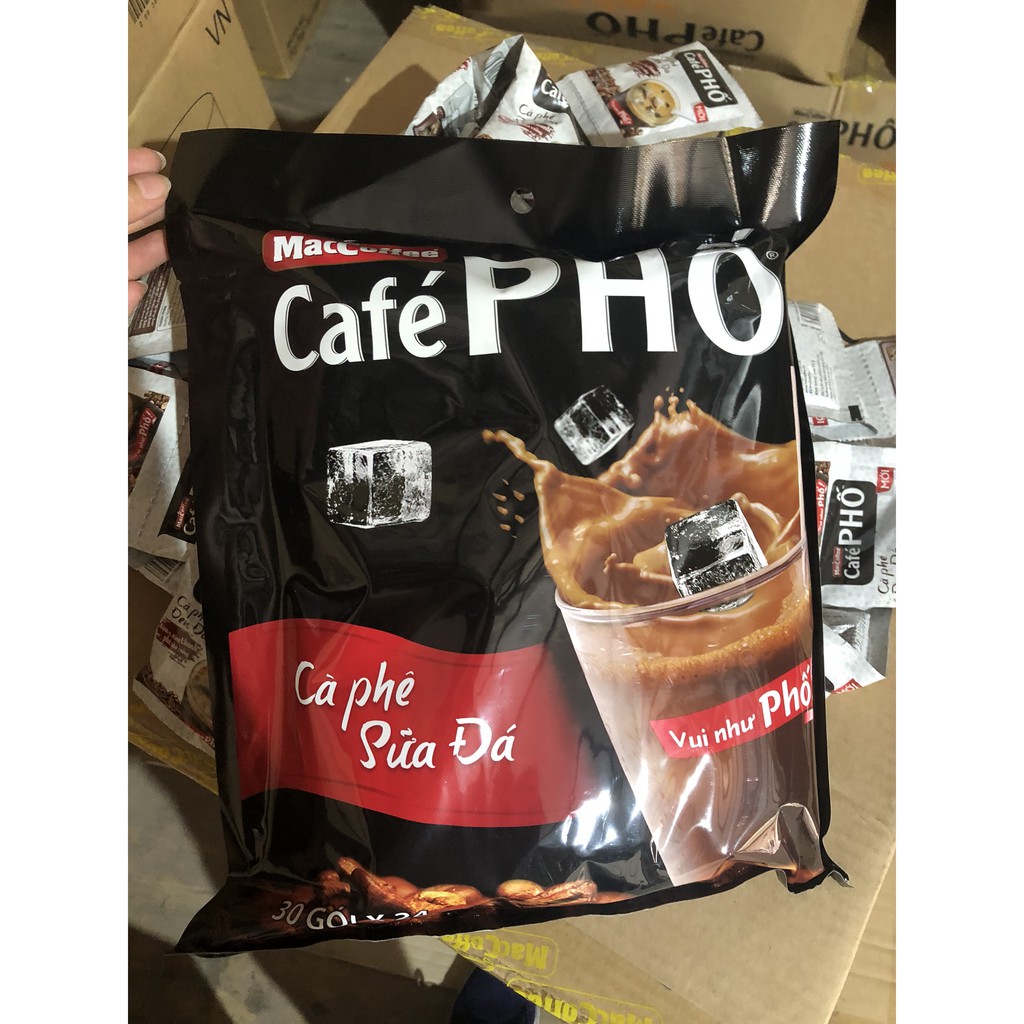 [Mã GROXUAN1 giảm 8% đơn 150K] Cà phê Phố sữa đá bịch ( 30 gói x 24g)
