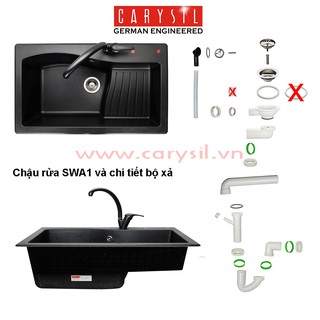 Chậu rửa chén đá nhân tạo Carysil SWA1