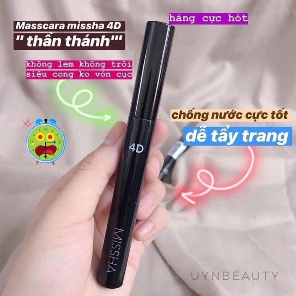 Chuốt mi Missha 4D Mascara Làm dài và dày Mi hiệu quả - HANZY STORE