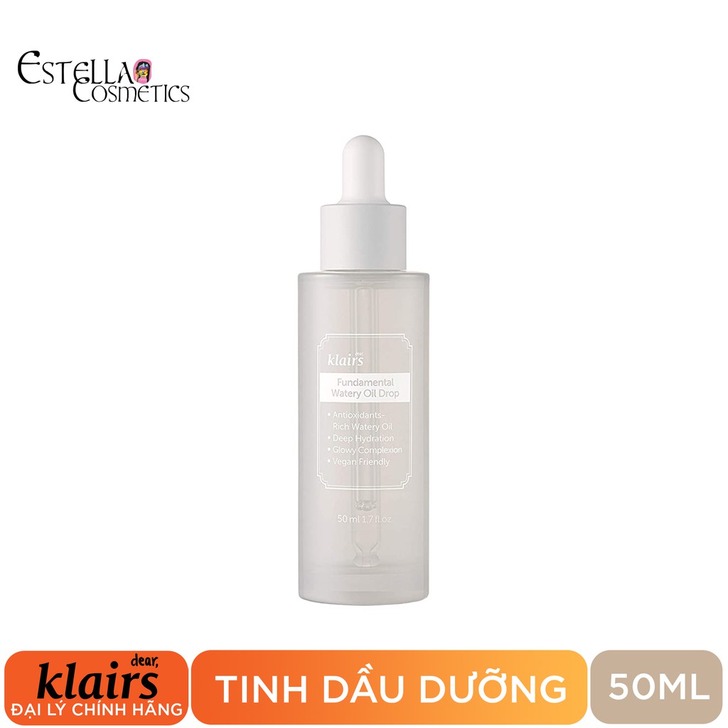 Tinh Dầu Dưỡng Ẩm Klairs Fundamental Watery Oil Drop 50ml