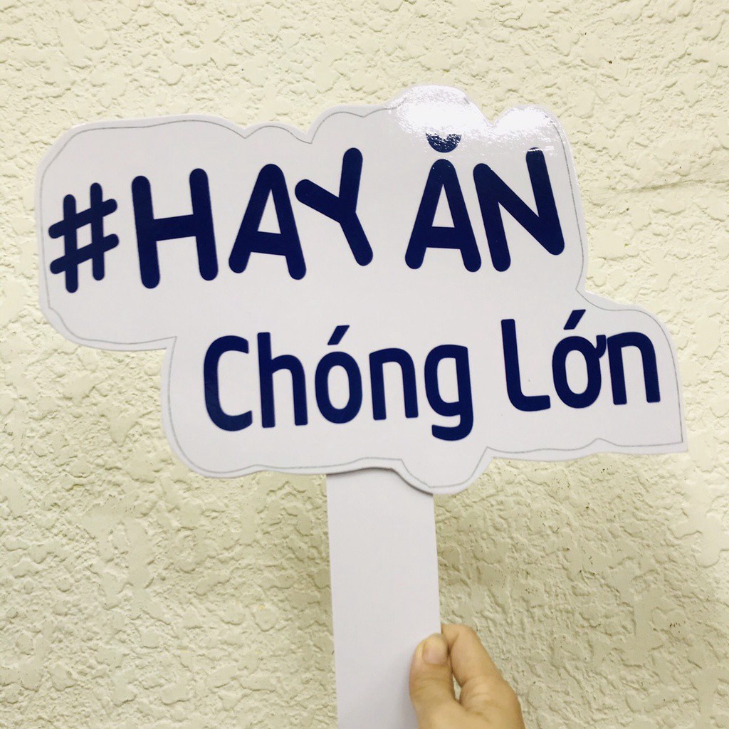 [Ảnh thật] Bảng cầm tay sinh nhật - bảng cầm tay đám cưới - bảng hashtag cầm tay dễ thương 30cm