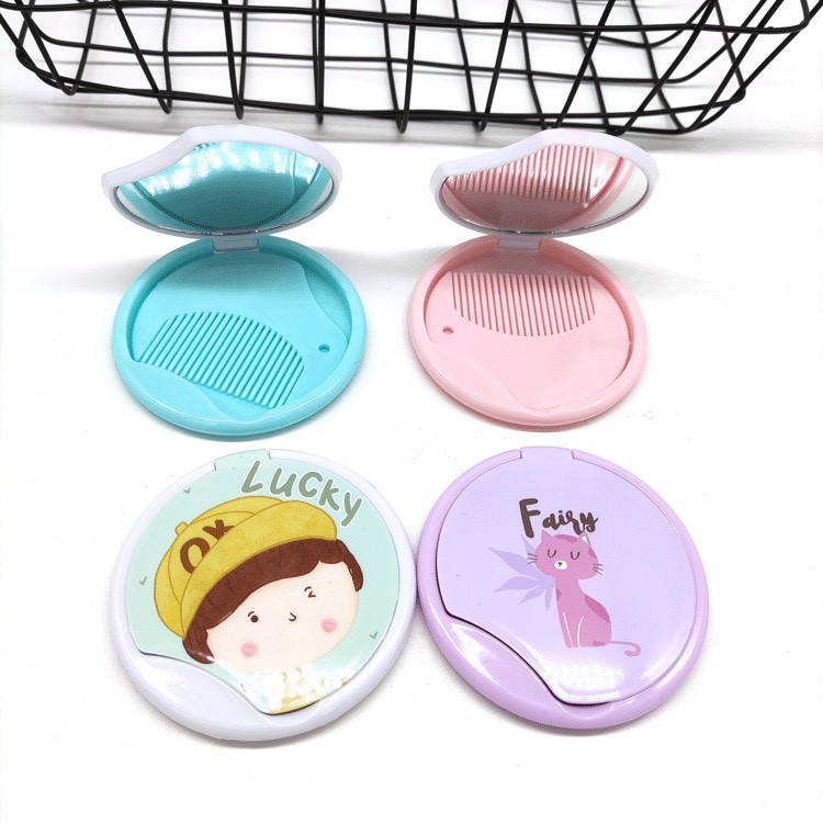 Set gương lược mini hình dễ thương