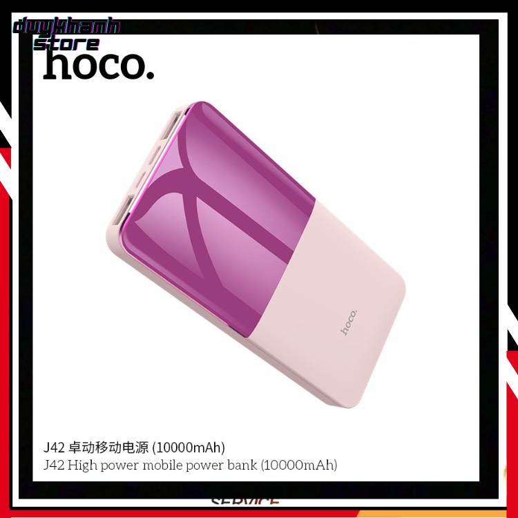 💥Sạc Dự Phòng Hoco J42 💥 Pin 10000Mah Nhỏ Gọn Cao Cấp Hỗ Trợ Sạc Nhanh Hàng Chính Hãng Bảo Hành 12 Tháng