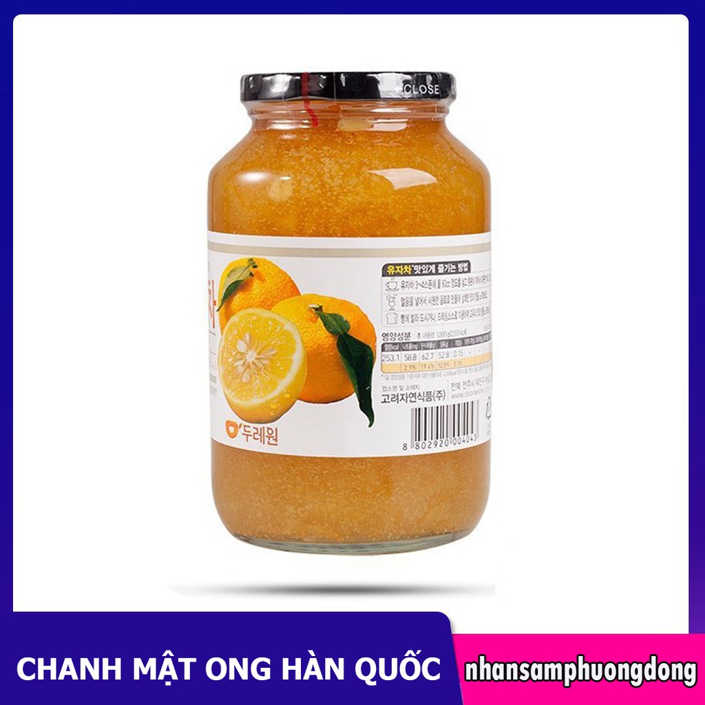 [Mã GROSALE2703 giảm 8% đơn 250K] Mật ong chanh Hàn Quốc Dooraeone 1kg