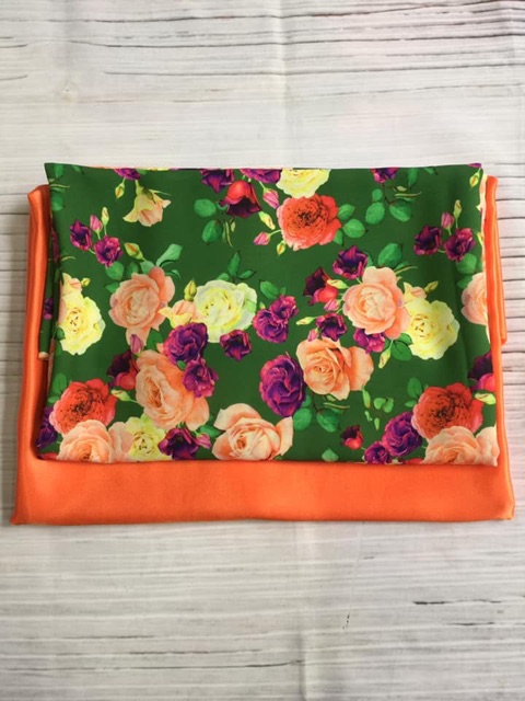 Vải áo dài hoa hồng