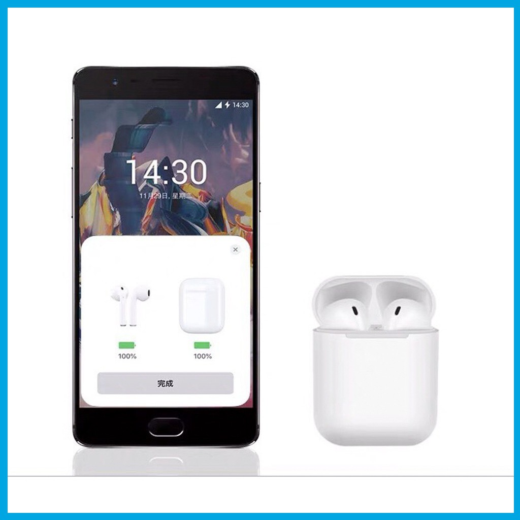 Tai nghe Bluetooth không dây Inpods i12 TWS điều khiển cảm biến âm thanh HIFI cho Android iOS