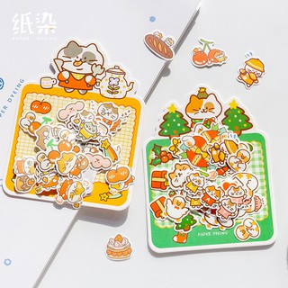 Set 40 hình dán sticker con vật dễ thương