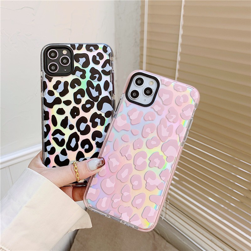 Ốp điện thoại TPU in họa tiết da báo cho iPhone 11 Pro Max / iPhone12 / iPhone X / iPhone 7 Plus / iPhone 8 / iPhone 6