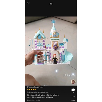 Bộ lego xếp hình lâu đài Frozen