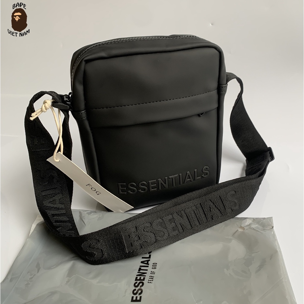Túi Đeo hông Fear of God Essentials, Túi đeo chéo Essentials FOG chất liệu Da chống nước SS2022 BapeVN