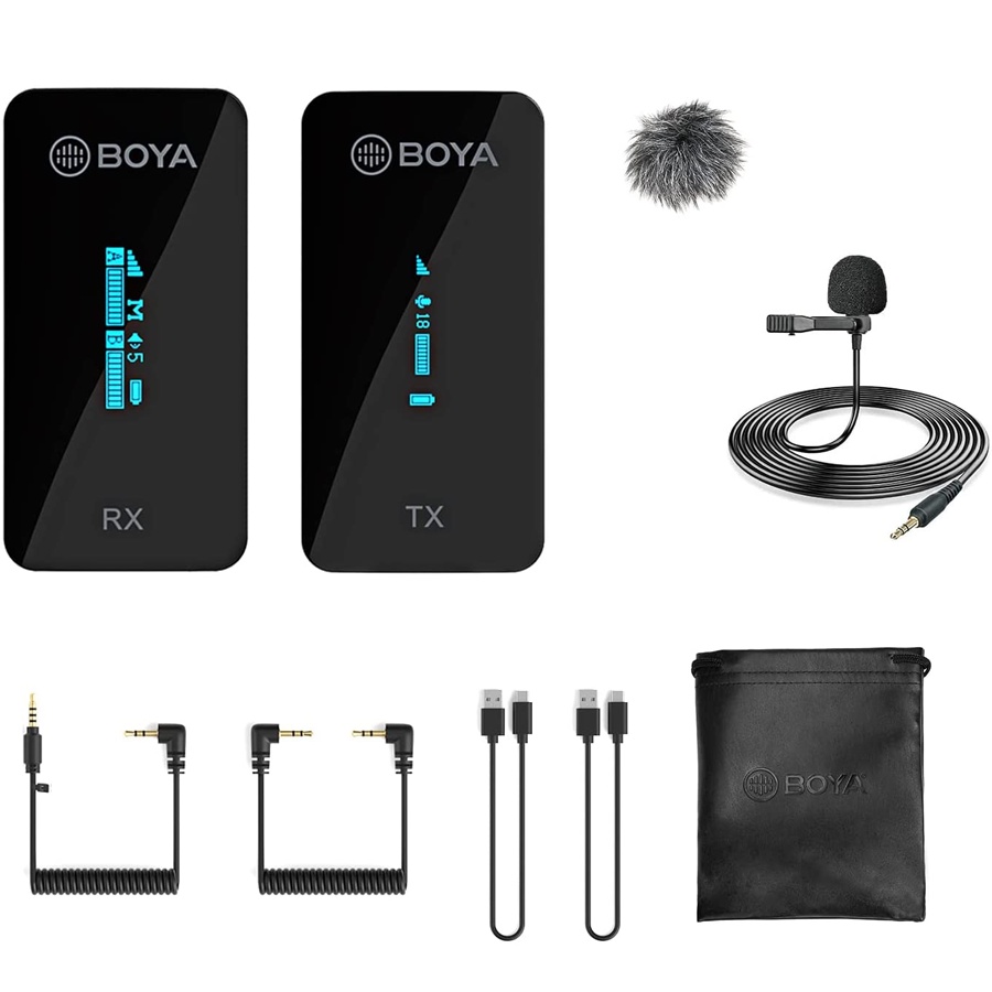 BOYA BY-XM6 S1 / BY-XM6 S2 / BY-XM6 K1 / BY-XM6 K2 - Mic thu âm không dây 2.4GHz
