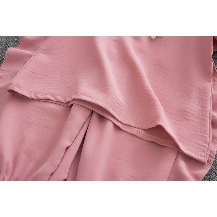 🔥🔥 FLASH SALE 🔥🔥 - Bộ cộc tay bé gái nhún bèo nơ ngực siêu xinh điệu đà. Cotton co giãn, thoáng mát mùa hè - HG036