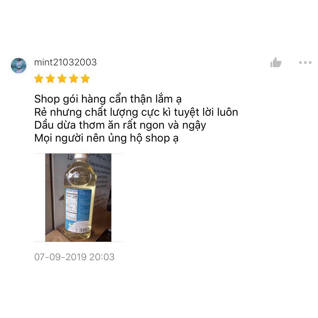 Dầu dừa tinh luyện Vietcoco 1000ml