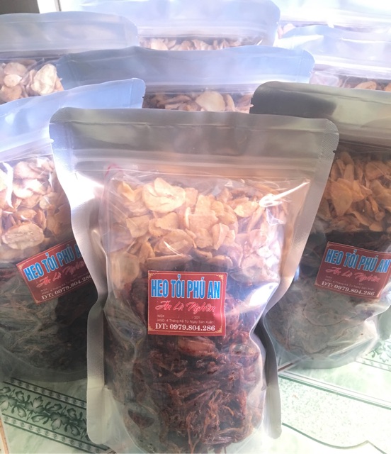 1kg Khô heo cháy tỏi ( zip bạc ) | BigBuy360 - bigbuy360.vn