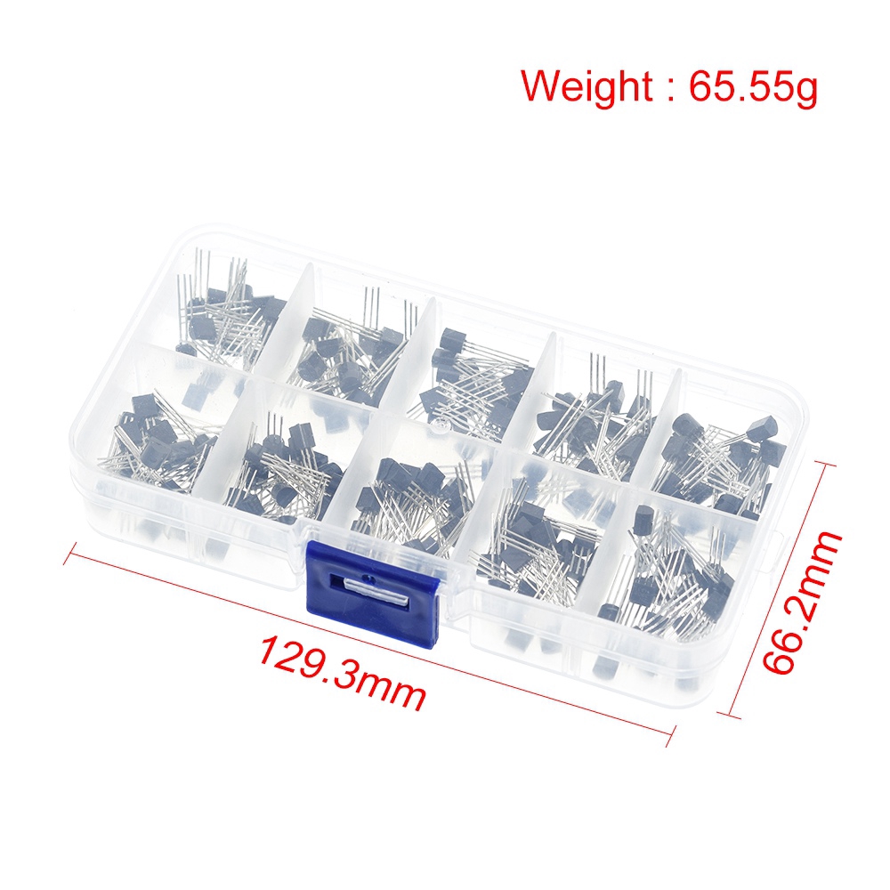 Bộ 200 Linh Kiện Bán Dẫn Bc337 Bc327 2n2222 2n2907 2n3904 2n3906 S8050 S8550 A1015 C1815 | BigBuy360 - bigbuy360.vn