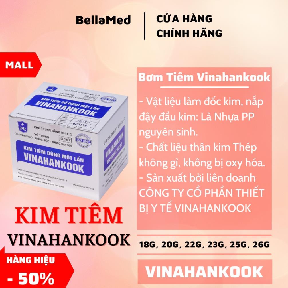 Kim tiêm 18G, 20G, 22G, 23G, 25G, 26G Vinahankook