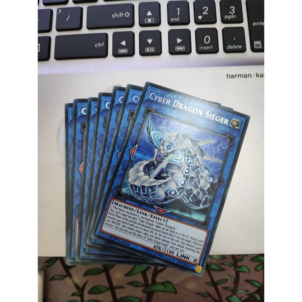 1 lá thẻ bài Cyber Dragon Sieger - MP19-EN108 - Prismatic Secret Rare 1st Edition