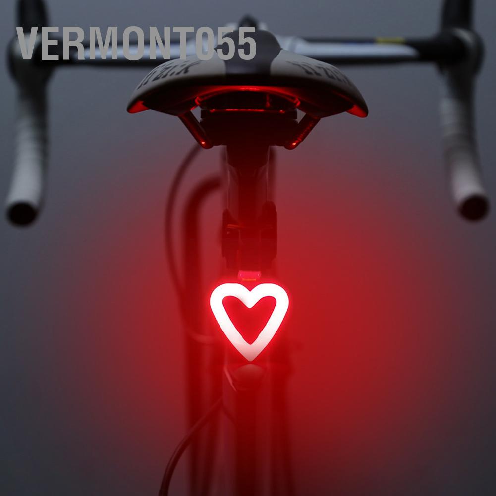 💯Có thể bán buôn😁 Đèn hậu LED chống thấm nước sạc USB màu đỏ cho xe đạp leo núi MTB 💖Hàng giao ngay💖 vermont055