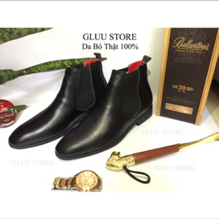 Giày chelsea boot da bò 100% cổ cao