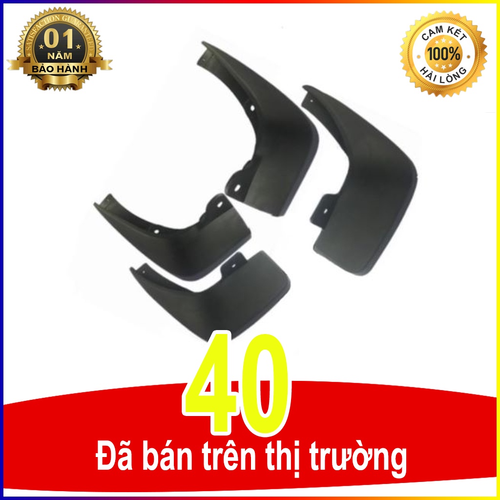 Bộ 4 Chắn Bùn Nhựa Dẻo Xe Vios 2014 2015 2016 2017 2018 kèm ốc vít vừa form xe, lắp đặt dễ dàng