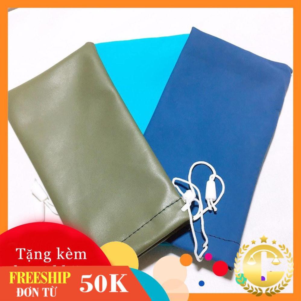 Túi da đựng kính mắt -gọng kính giả cận thời trang nhận cắt mắt cận viễn loạn