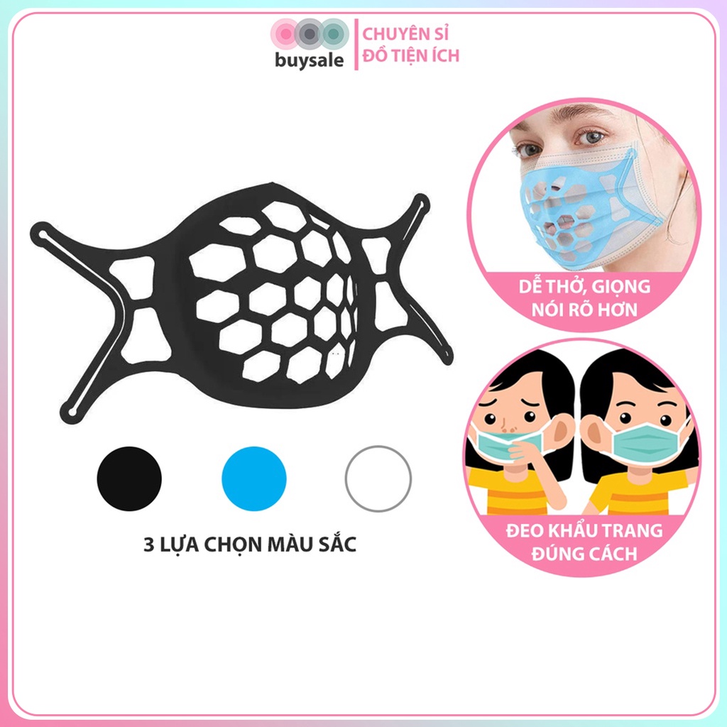 Khung 3D lót bên trong khẩu trang thoáng khí, tiện dụng_Buysales_BSPK194
