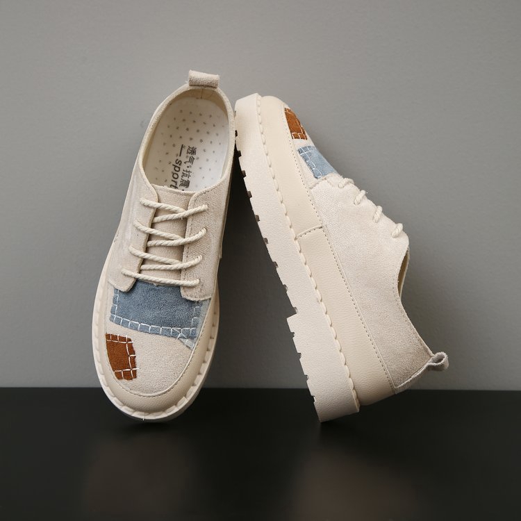 Giày thể thao IELGY vải bạt đế dày thời trang Hàn Quốc cổ điển