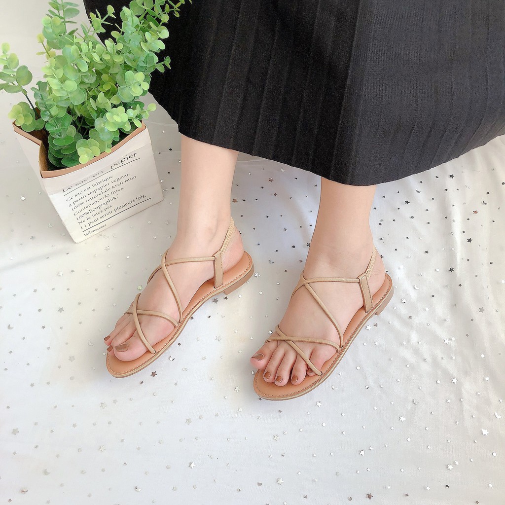 SANDAL TRỆT NỮ DÂY CHÉO ÊM CHÂN