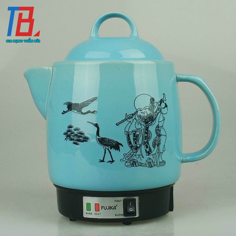 Ấm sắc thuốc Fujika FJ-CK33K7 dung tích 3L MÀU VÀNG hình cu tí - Hàng chính hãng