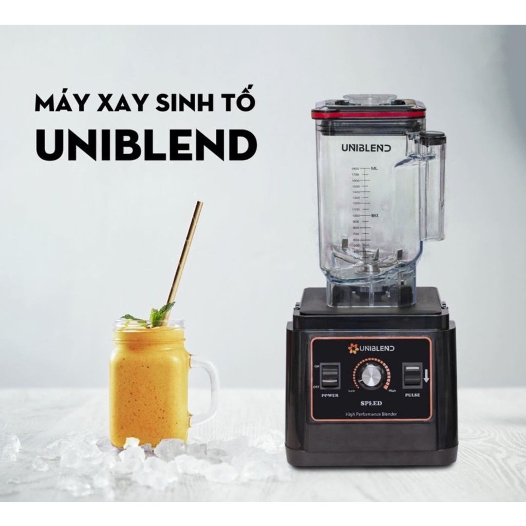 Máy Xay Công Nghiệp Uniblend UB - 712, Máy Xay Sinh Tố siêu bền siêu mạnh 1680W hàng chính hãng